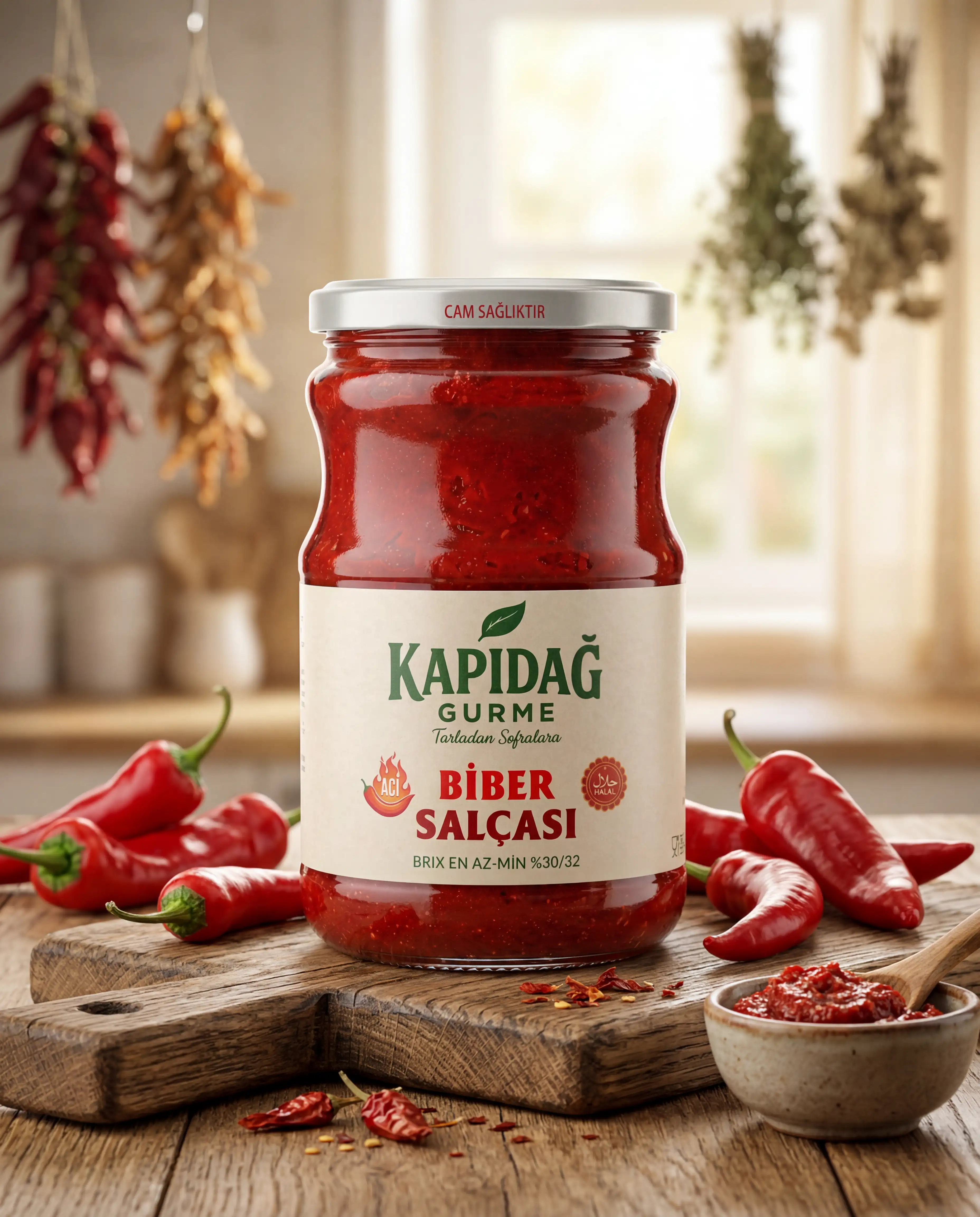 Kapıdağ Gurme Acı Biber Salçası 720 gr 